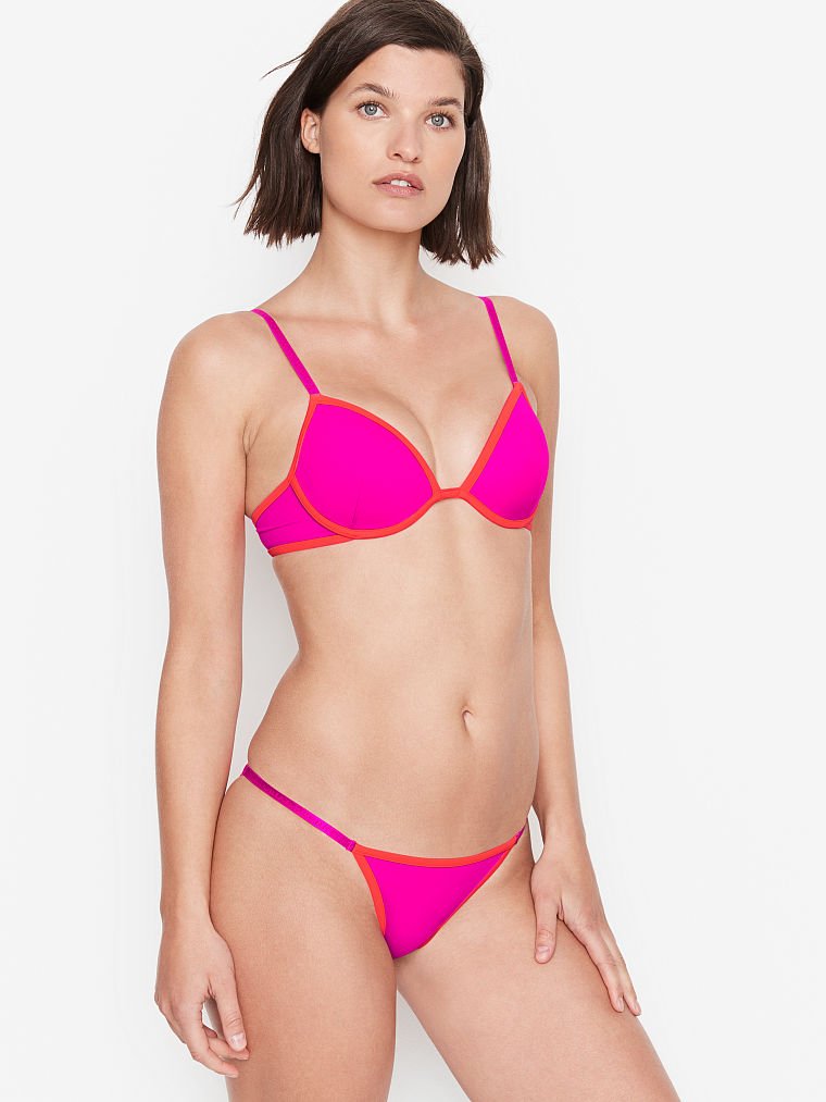 Malibu Fabulous Logo Classic Strap Push-Up Top & Sydney Logo Itsy Bottom