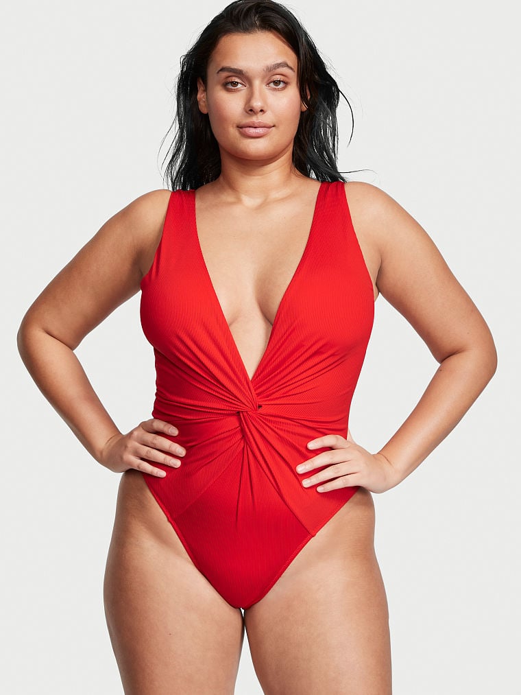 Twist Plunge One-Piece Swimsuit