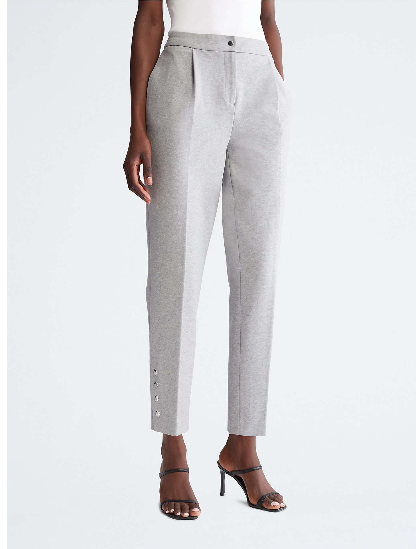 Ponte Knit Slim Leg Pant