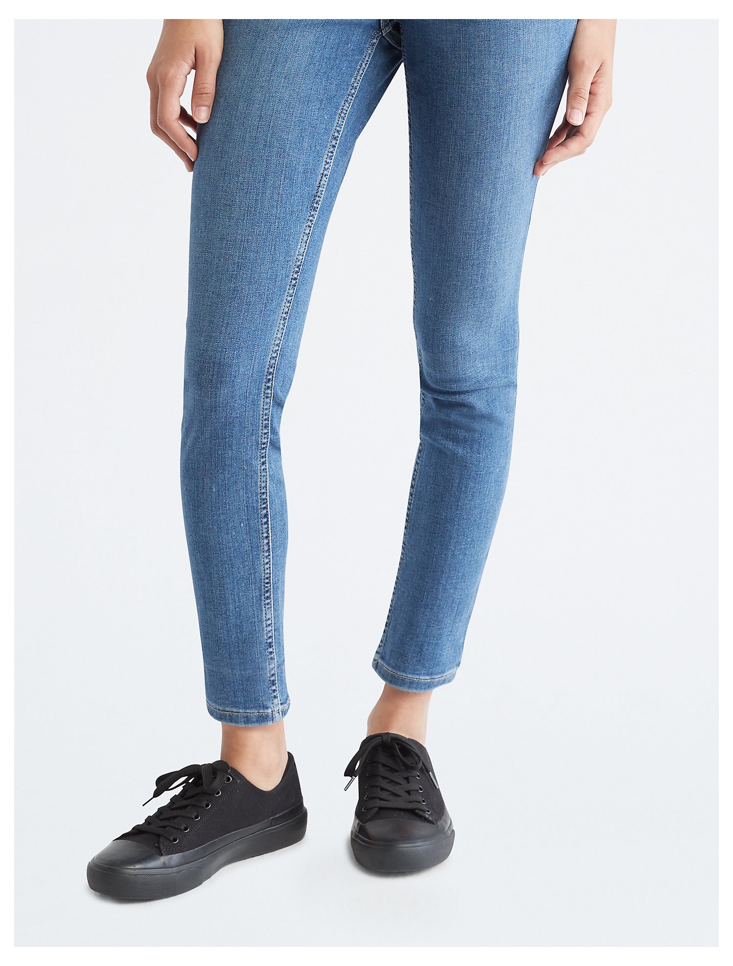 Skinny High Rise Repreve Laguna Blue Ankle Jeans