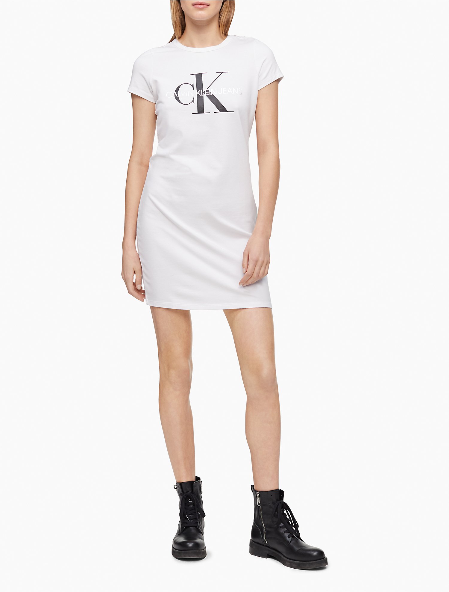 Monogram Logo Crewneck T-Shirt Dress