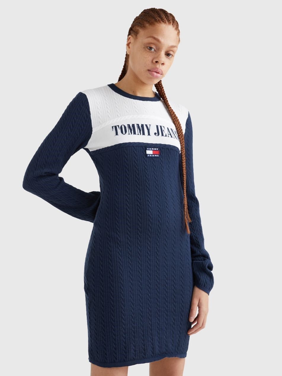 RETRO LOGO SWEATER DRESS