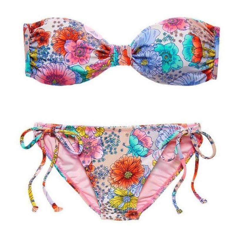 Smocked Bandeau & Bikini Bottom