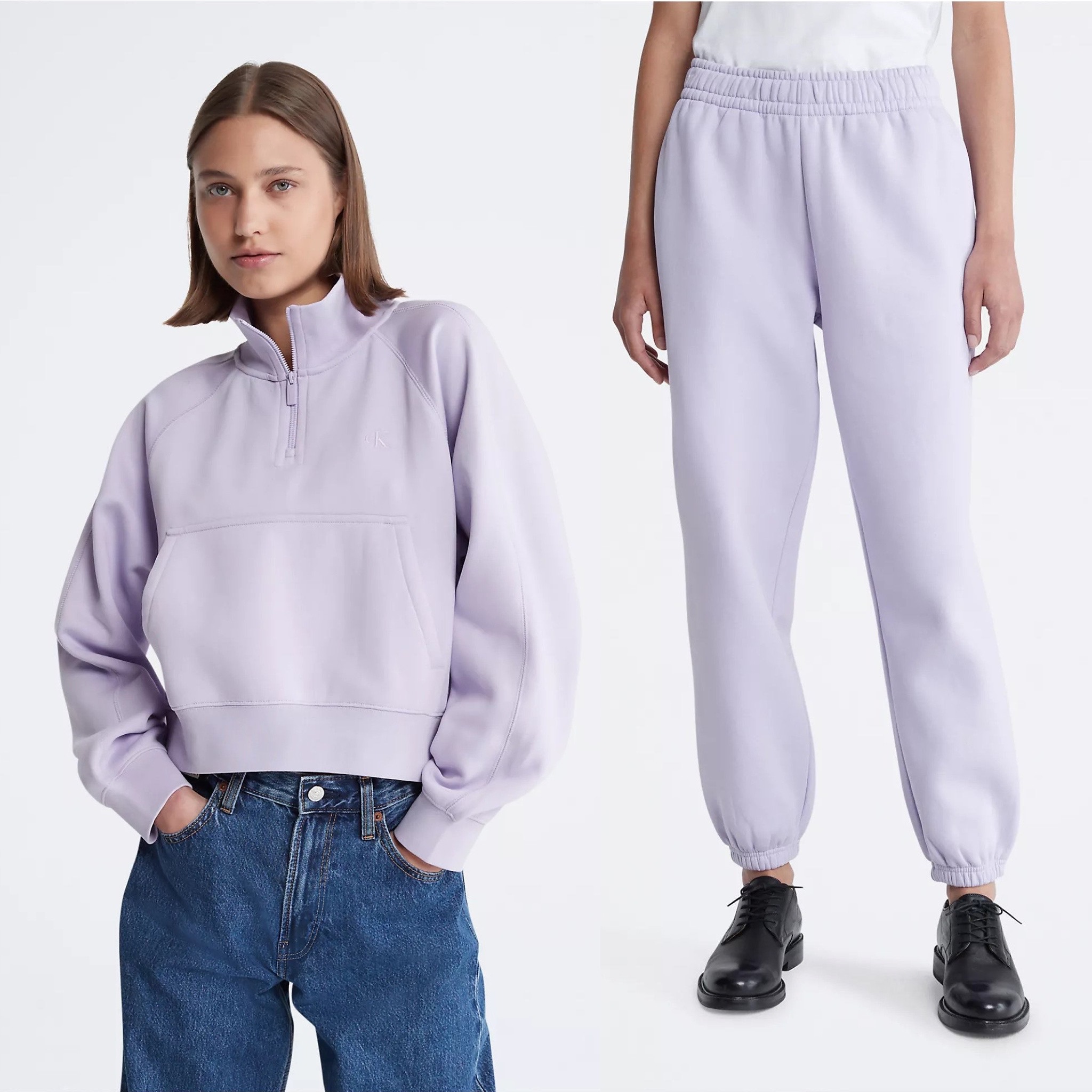 Archive Logo Fleece Quarter Zip Sweatshirt & Archive Logo Fleece Joggers