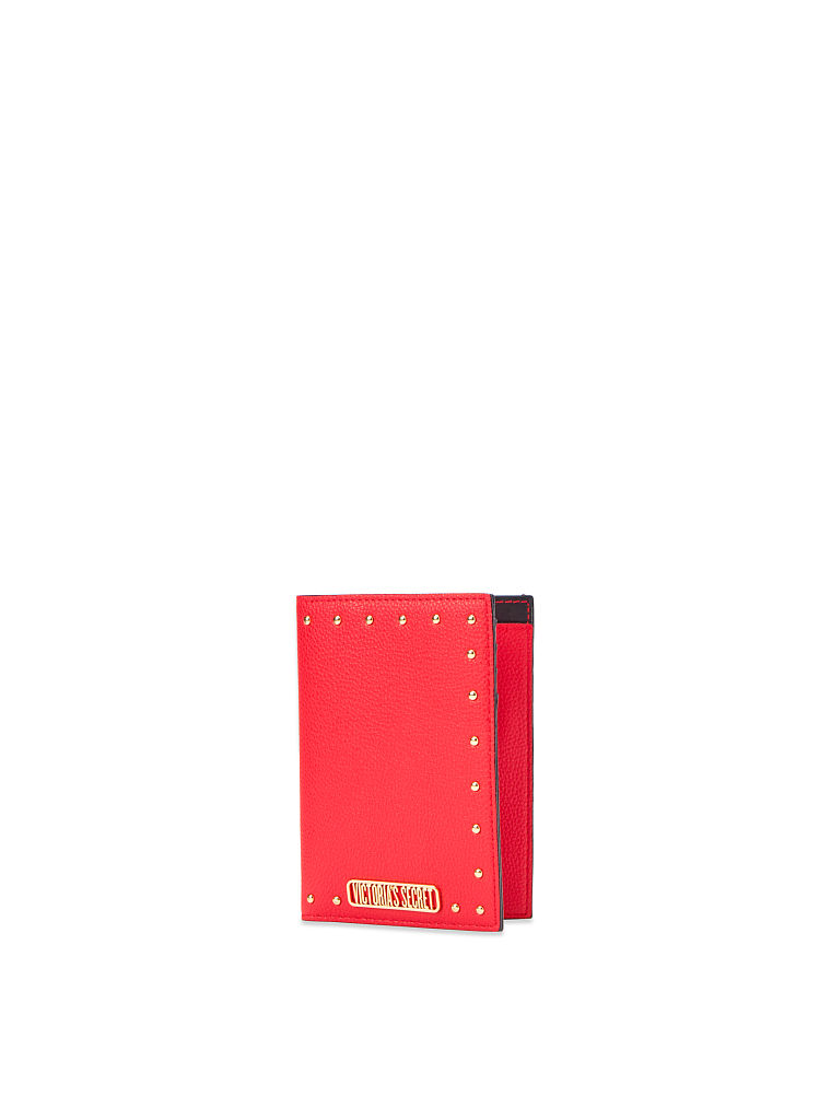 Gold Logo Passport Case
