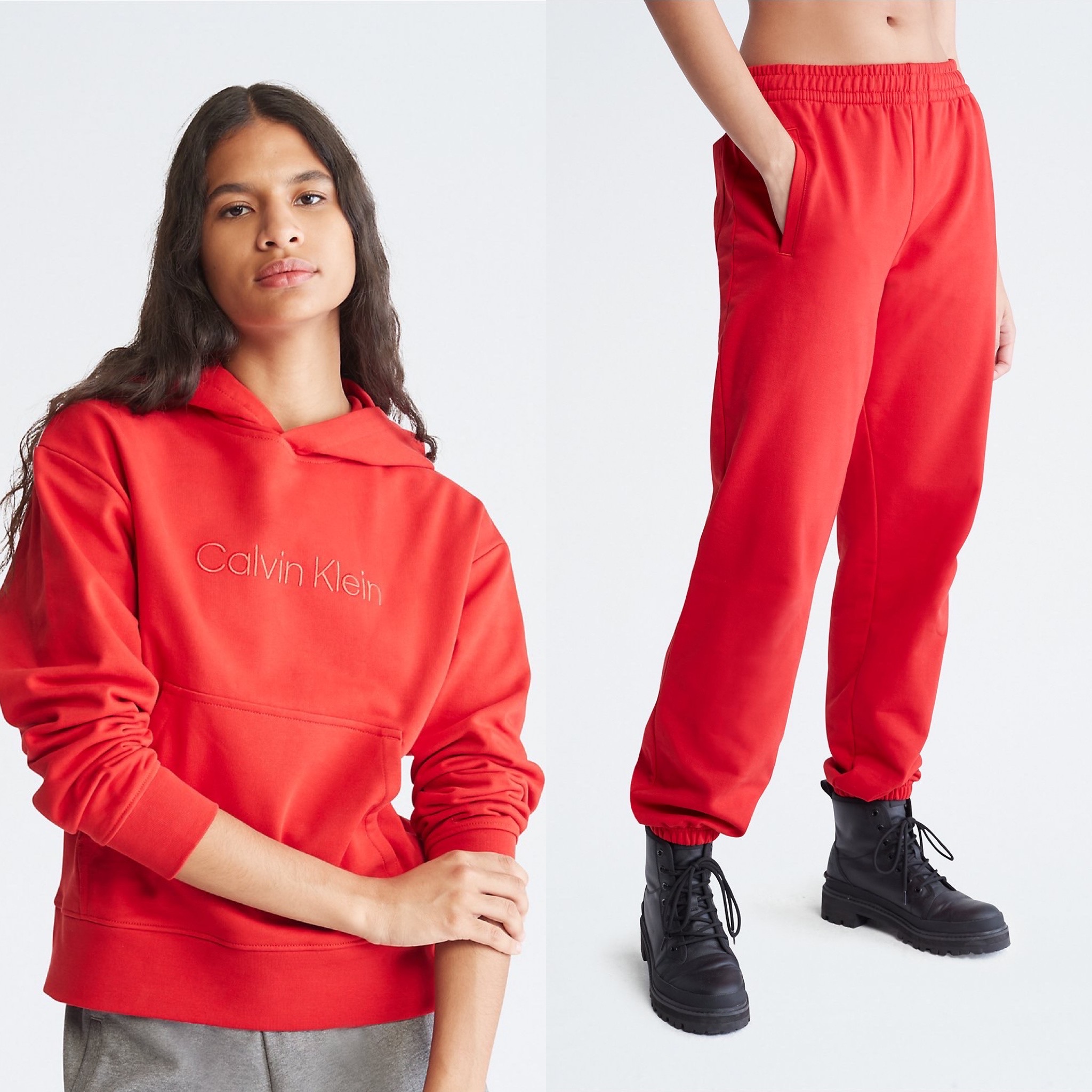 Standard Logo Heavy Terry Joggers & Relaxed Fit Standard Logo Hoodie