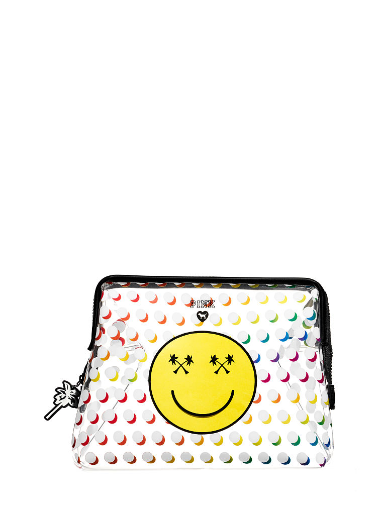 PINK Smiley Beauty Pouch