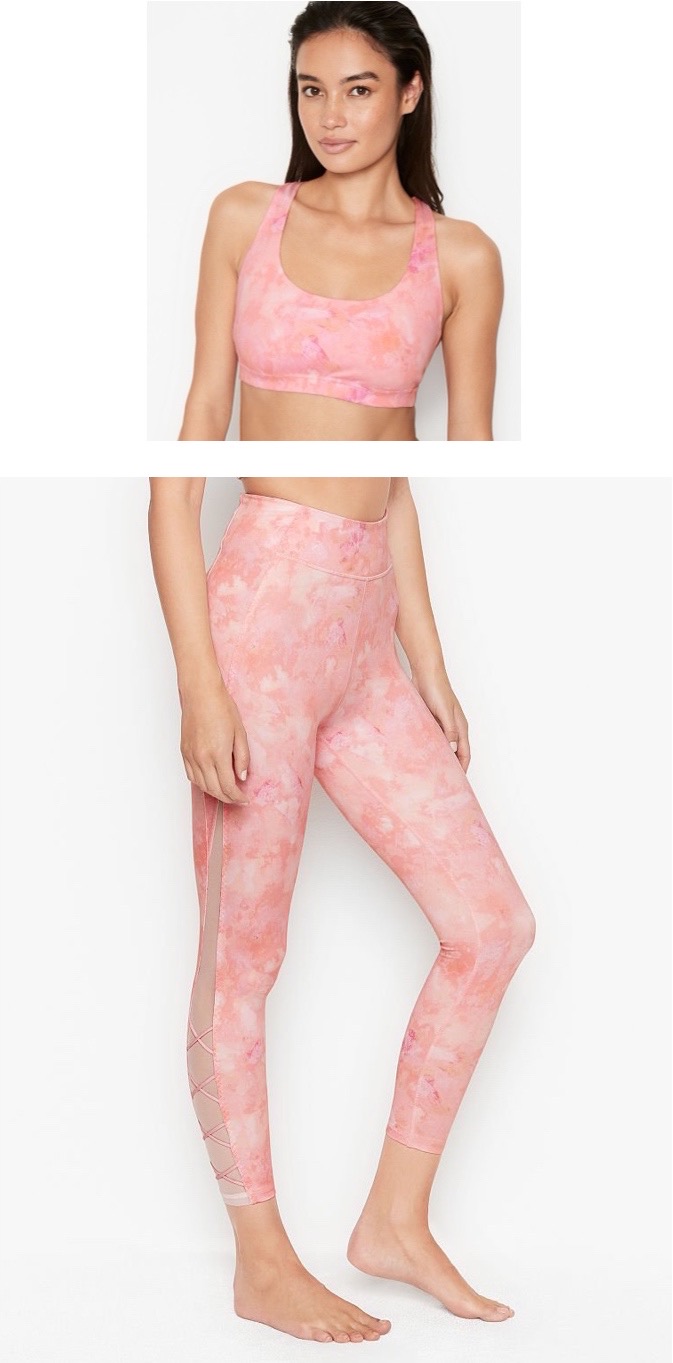 Strappy Back Heathered Bra & Incredible Essential Lace-up Legging