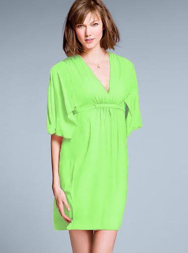 Flutter-sleeve cover-up dress