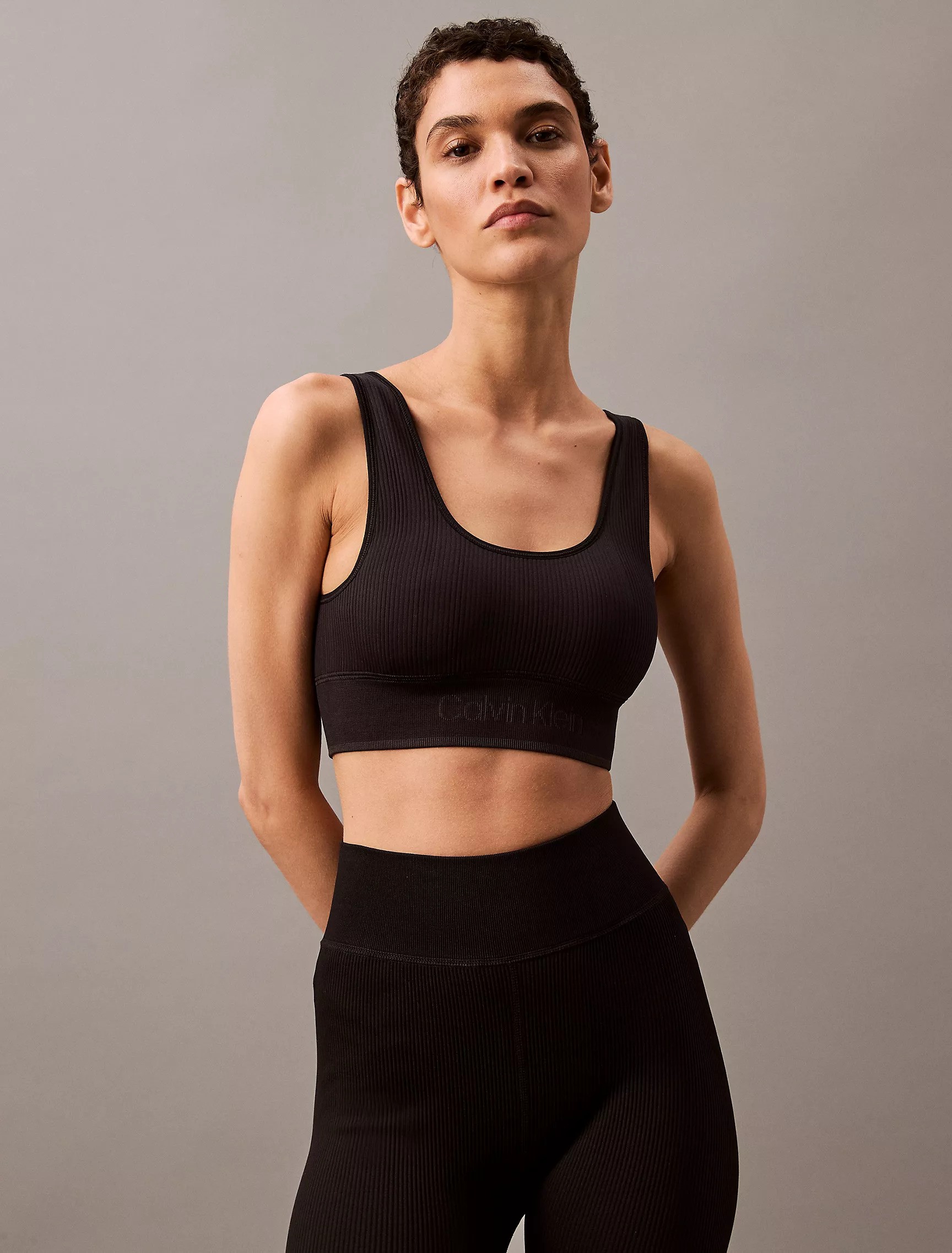 Rib Sport Medium Impact Sports Bra & Rib Sport Bike Shorts