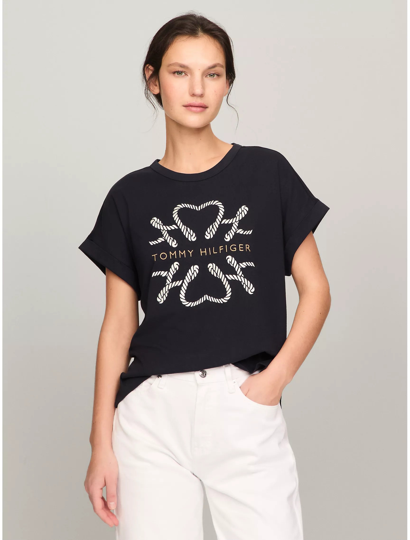 HILFIGER ROPE LOGO T-SHIRT