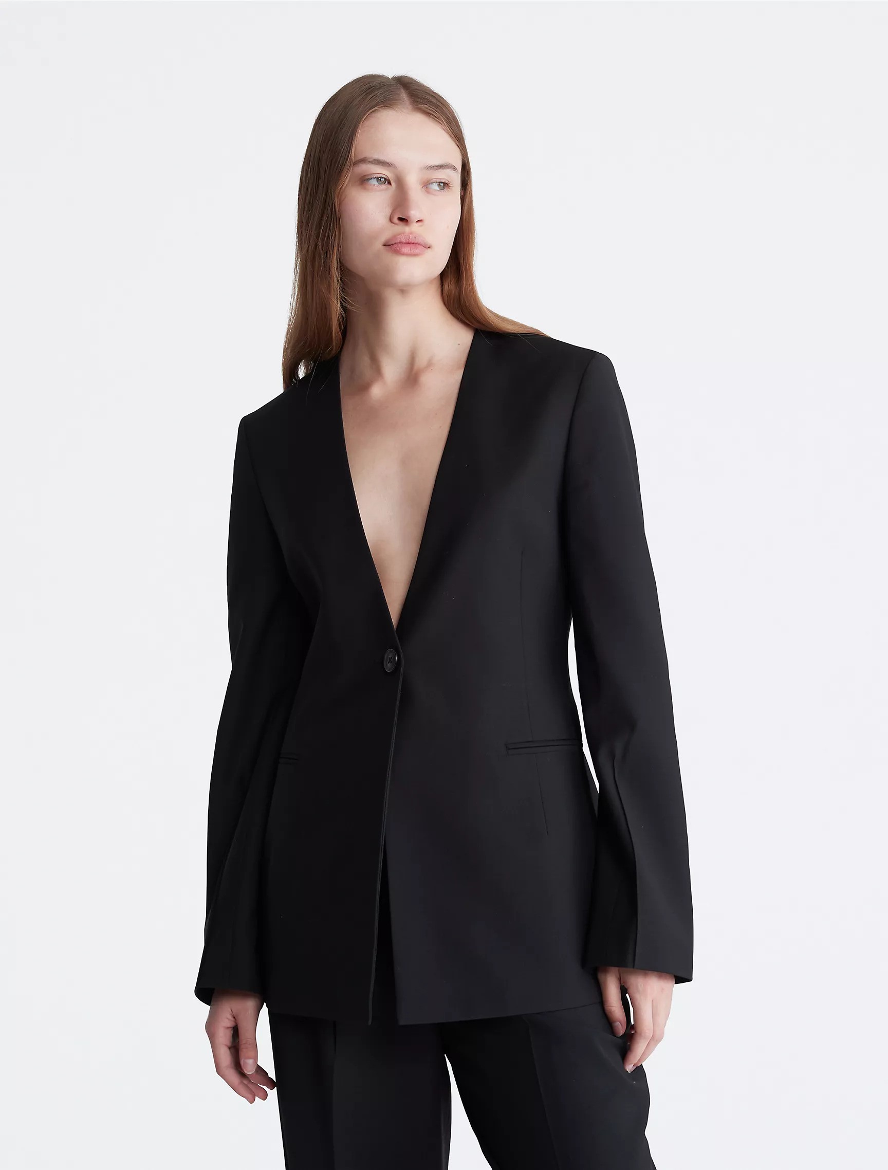 Calvin Klein Tailored Single Button Blazer