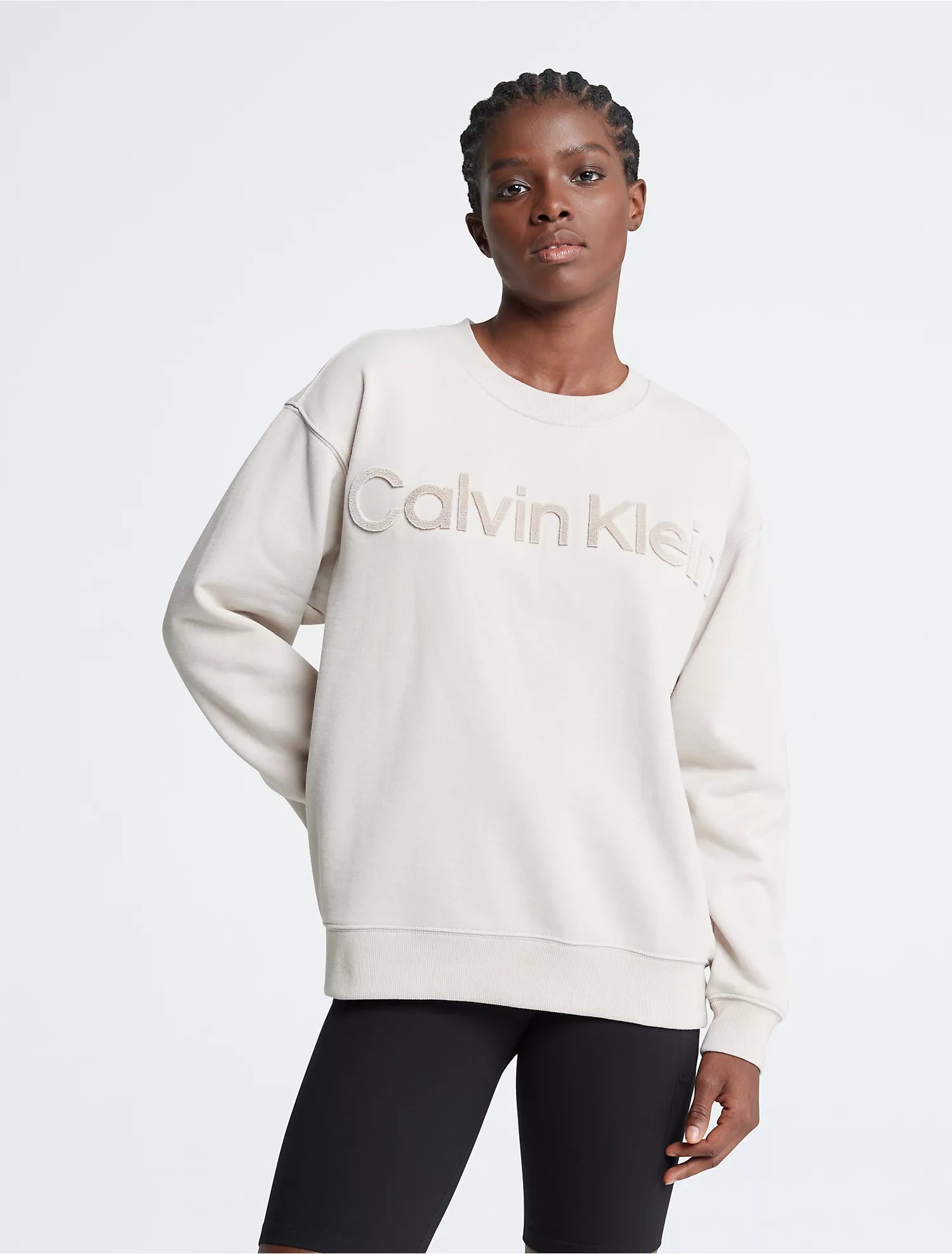 Velvet Crewneck Sweatshirt