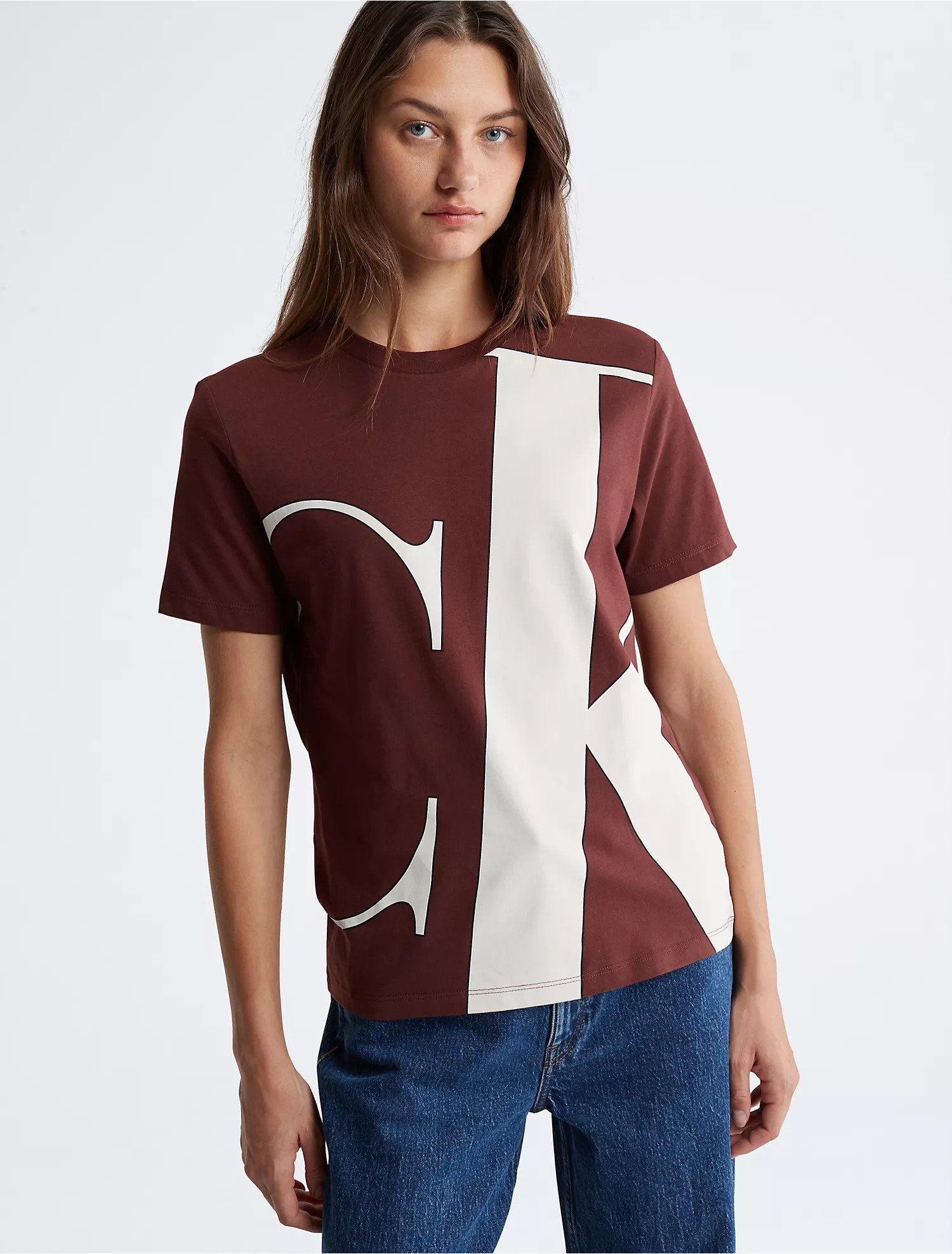 Monogram Oversized Logo Crewneck T-Shirt