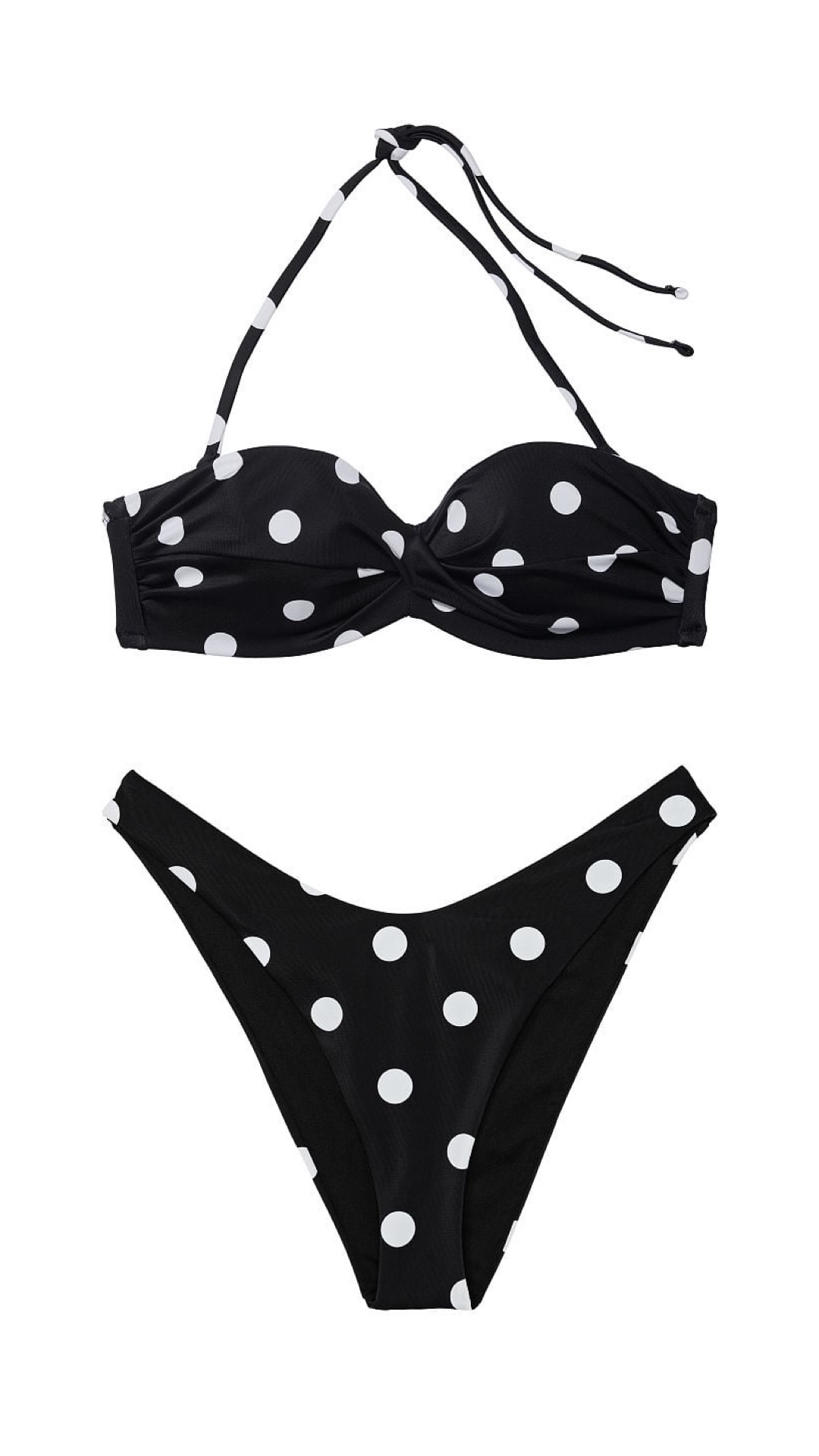 Twist Bandeau Bikini Top & Brazilian Bikini Bottom