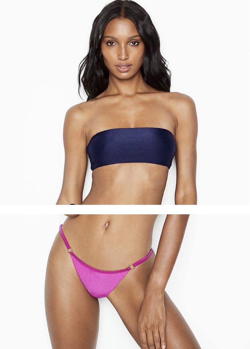 Strappy Ring Halter Bandeau & Side Hipster